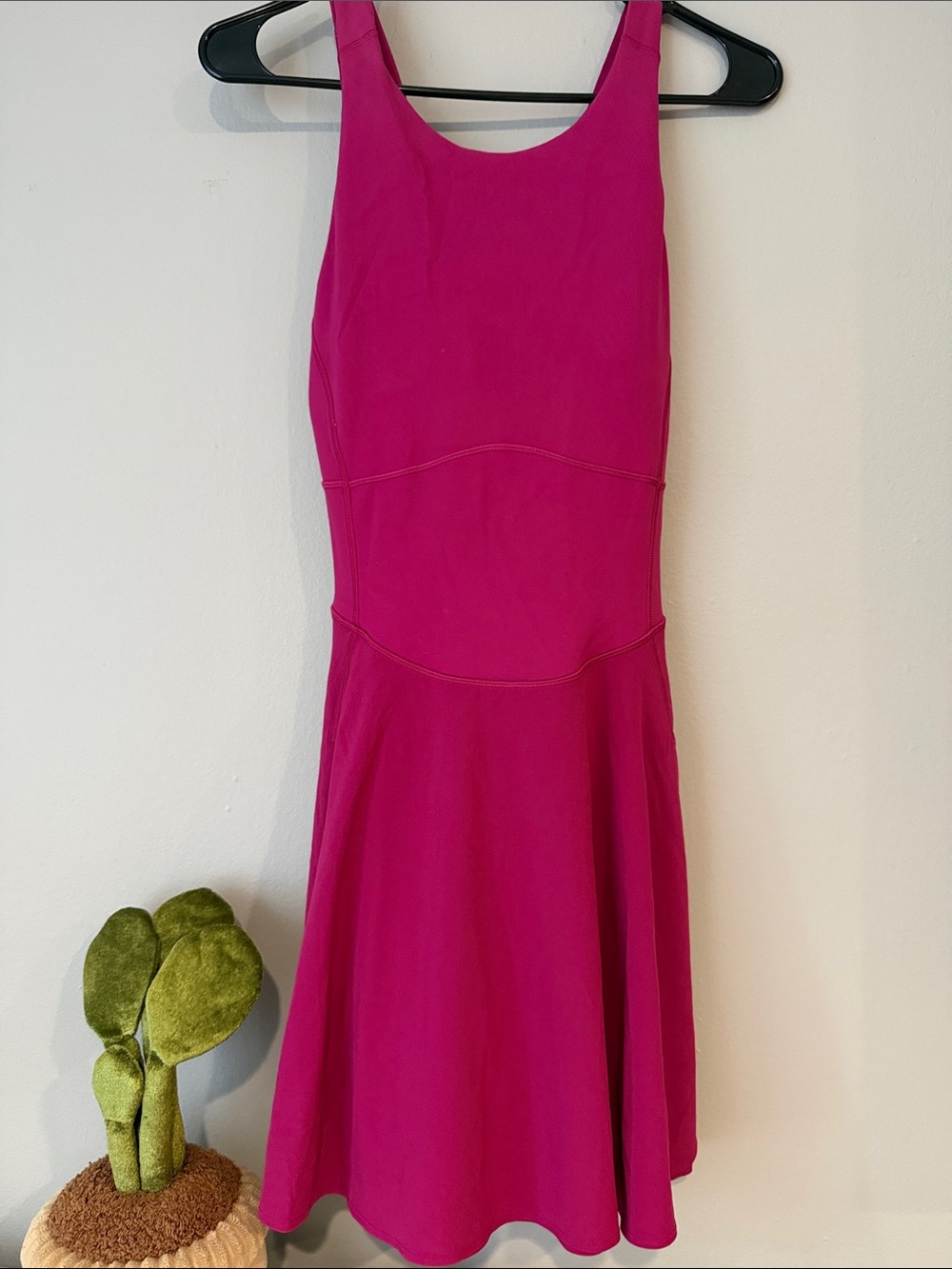 lululemon athletica Bright Fuchsia Scoop Neck Mini Dress